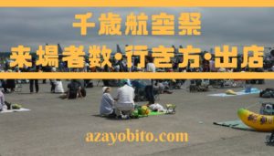 千歳航空祭の来場者数や行き方を解説！食事は出店や売店がおすすめ